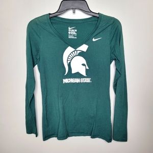 Nike Michigan State V-Neck College Shirt